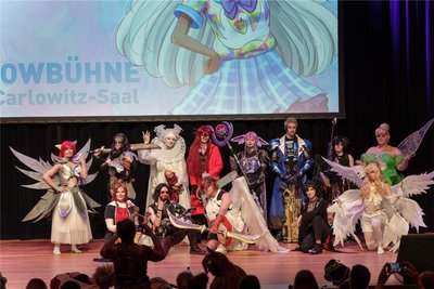 Der Wettbewerb der Cosplayer gehört bei Anime- und Manga-Messen oft zu den Höhepunkten. An den Kostümen wird monatelang gebastelt.