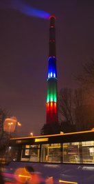 Im Frühjahr wurden LED-Strahler an der Esse getestet. So ähnlich sehen auch die drei Varianten aus, die ab 9. August für kurze Zeit zu sehen sein werden und über die die Chemnitzer abstimmen sollen.