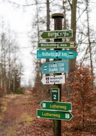 Die Beschilderung zum Geopark auf dem Rochlitzer Berg soll erneuert werden.