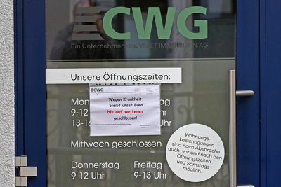 „Die CWG ist eine leere Hülle“: Büro der Crimmitschauer Wohnungsgesellschaft.