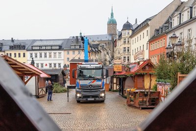 Der Annaberger Weihnachtsmarkt öffnet diesmal bis 23. Dezember. 