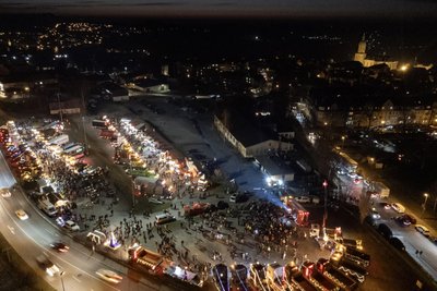 Beim Lichterfest auf dem Annaberger Kätplatz handelte sich sich um eine stehende Veranstaltung.