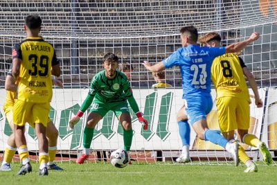 Auch VFC-Keeper Karl Pischon wird im Spiel beim Tabellenführer gefordert sein.