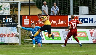 Die Regionalliga-Partie des 4. Spieltages verfolgten in Auerbach 465 Zuschauer.
