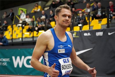 Marvin Schlegel, Leichtathlet aus Hainichen, hofft auf schöne Dinge und Olympia. Sein größter Wunsch: Vor einem vollen Stadion laufen.