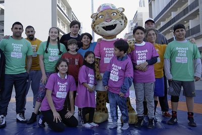 Maskottchen "Pandi" soll die Jugend dazu inspirieren, den Sport als Instrument zur Schaffung einer besseren Welt anzusehen und auf die Tierarten aufmerksam machen, die vom Verschwinden bedroht sind.