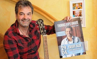 Thomas "Rups" Unger präsentiert Ende April im Treff Aue seine neue CD. 