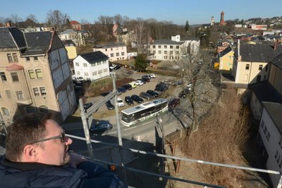 Eine der absoluten Schokoladenseiten des Diakonie-Baus ist die Dachterrasse mit ihrem spektakulären Ausblick.