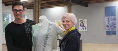 Hendrik Rottluff und Denise Kendzia eröffneten vor zwei Jahren das "Karls Kunsthaus". 