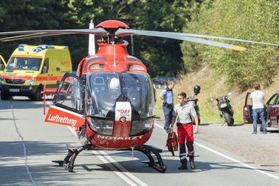 Auch ein Rettungshubschrauber war im Einsatz.