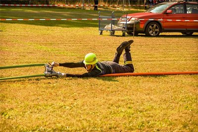 Feuerwehrsport erfordert höchsten Körpereinsatz, denn oft entscheiden Sekunden.