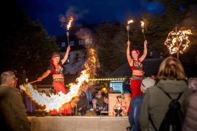 Las Fuegas zeigten zwischendurch ihr Spiel mit dem Feuer.