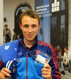 Eric Frenzel wird Student der Hochschule Mittweida.