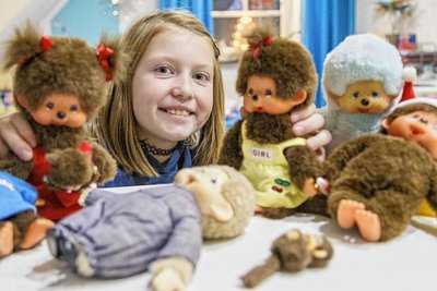Rückblick: Dieses Foto entstand Anfang der 5. Klasse, damals standen Monchhichis bei Lana-Alina hoch im Kurs.