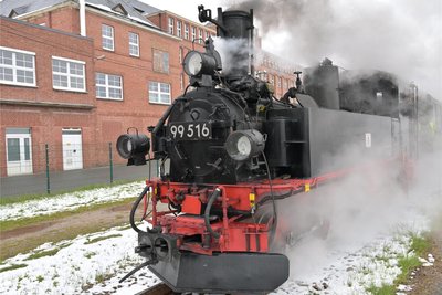 Auf der Museumsbahn war am Samstag Dampfbetrieb.