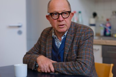 „Wert hat mit Wirkung zu tun“: Gerd Harry Lybke in der Galerieküche.