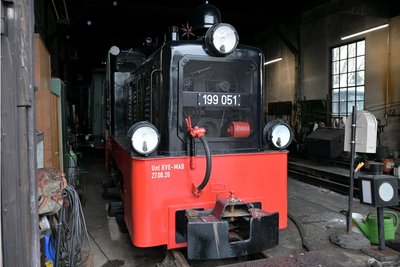 Die Diesellok, die am Samstag im Lokschuppen bestaunt werden konnte, ist am Sonntag zum Einsatz gekommen.