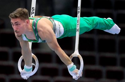 Bei der Deutschen Meisterschaft im Juni in Dortmund gewann Nick Klessing Gold an den Ringen (Foto) und Bronze im Sprung. Die Olympia-Qualifikation verpasste er eine Woche später in München hauchdünn. 