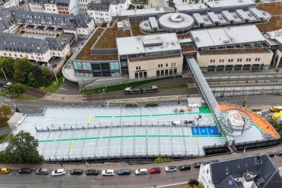 Das Parkdeck des Hradschin-Parkhauses ist modernisiert worden.