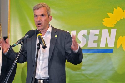 Volkmar Zschocke am 31. August 2014. Damals gelang ihm als Spitzenkandidat der Grünen der Einzug in den Landtag.