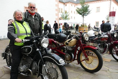 Das Berliner Ehepaar Sabine und Robert Noack nahm zum ersten Mal an der Augustusburger Tour teil.
