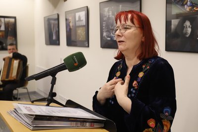 Sabine Ebert, Ehrenmitglied der Freiberger Fotofreunde, sprach diesen ihren höchsten Respekt aus.