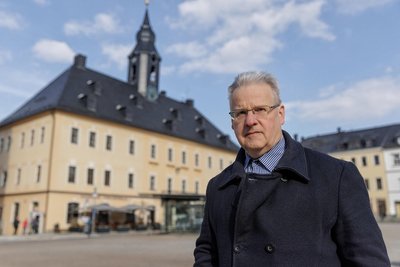 Frank Dahms ist Fraktionsvorsitzender der Linken im Kreistag im Erzgebirge. Er fürchtet, dass mit der Abspaltung das linke Wählerpotenzial zersplittert.