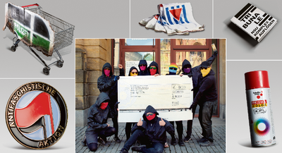 Exponate der Ausstellung "Antifa - Mythos und Wahrheit" in den Kunstsammlungen dürfen nun doch versteigert werden.