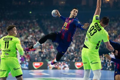 Rekordsieger Barcelona zeigte sich gegen die Füchse Berlin dominant. 