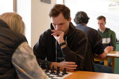 Philipp Degen vom LWV Geringswalde musste an seinem Brett dem Gegner zum Sieg gratulieren. Die Geringswalder unterlagen am Sonntag dem ESV Lok Döbeln.