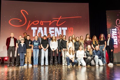 Sporttalente, Ehrengäste und Organisatoren haben in Zschopau gemeinsam gefeiert.
