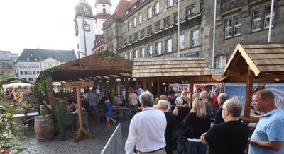 Auch im zweiten Corona-Sommer kann das Chemnitzer Weindorf stattfinden. 