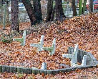 Das Außengelände des Kinder- und Jugendhauses der Awo wirkt wenig einladend. Auch neue Bänke sind dringend notwendig. 