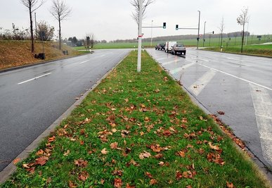 Der vierspurig ausgebaute Südring endet derzeit an der Augustusburger Straße. 
