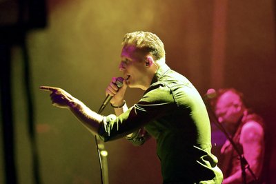 Die Musiker von „Gulvøss“ sind bei Rock am Teich in Schneeberg aufgetreten.