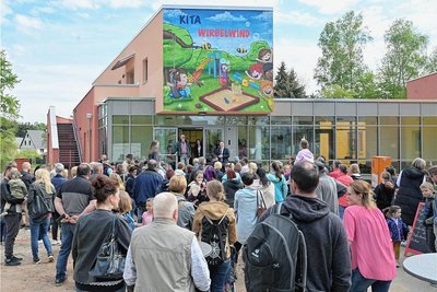 Der Besucherandrang war groß. 
