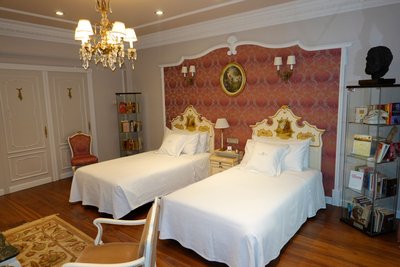 Schlafen wie der Schriftsteller: das Hemingway-Zimmer im "Gran Hotel La Perla" in Pamplona.