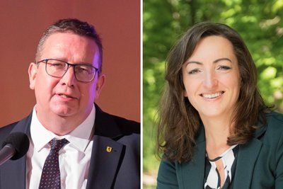 Zur OB-Wahl in Oelsnitz am 22. März treten Mario Horn und Silke Jahn an.