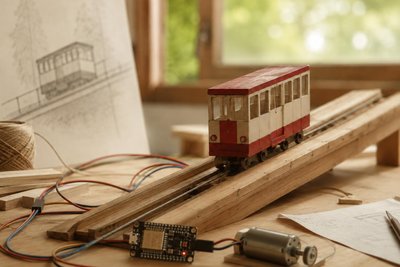 In der Digitalwerkstatt im Lehngericht Augustusburg können Kinder kleine Drahtseilbahnmodelle bauen.