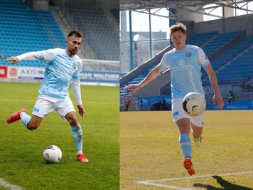 Furkan Kircicek (links im Bild) und Lukas Aigner fallen für die nächste Partie aus. 