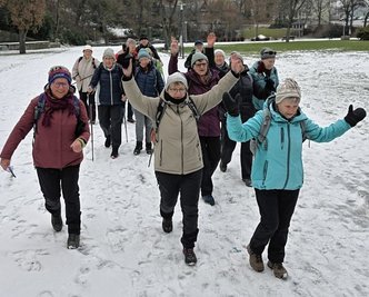 Beim 39. Auer Schneekristall waren auch die Wanderfreunde Chemnitz-Siegmar dabei. 