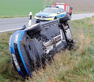 Gesundheitliche Probleme beim Fahrer führten zu diesem Unfall bei Reifland. 