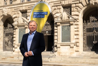 „Meine Partei ist Leipzig“: Der einstige Vorstandschef von Konsum Leipzig, Dirk Thärichen, will 2027 Oberbürgermeister seiner Geburtsstadt werden.