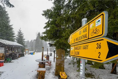 Irgendwo im Nirgendwo zwischen Wildenthal und Jelení.