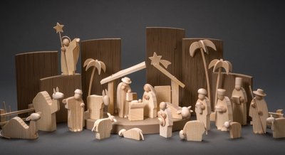  Ebenfalls einen Hauptpreis bekommt die Figurengruppe Heilige Nacht aus der Werkstatt von Günter Reichel in Pobershau, Gestalter Andreas Fleischer. 
