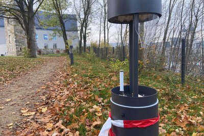 Diese Aufnahme entstand im November, als mehrere Lampen zerstört worden waren.