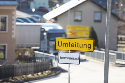 In Neudorf kommt es derzeit zu Verkehrseinschränkungen.  
