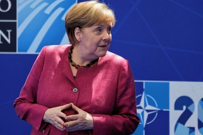 Angela Merkel und ihre berühmte Raute. 