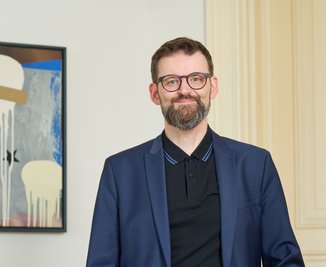 Kunstfreund auf Kompromissuche: Dominik Wirth in seinem Zwickauer Büro.