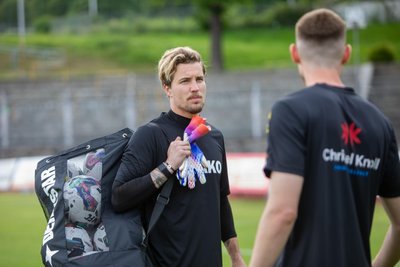 David Daroczi (links) soll das Torhüter-Trio des VFC Plauen komplettieren.